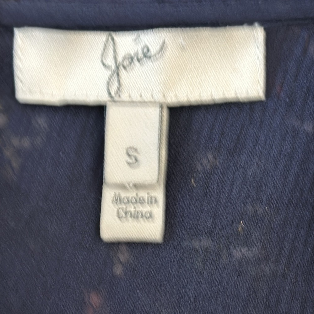 Joie Portia Lace Overlay Navy Blue Shift Dress small EUC - Picture 6 of 7